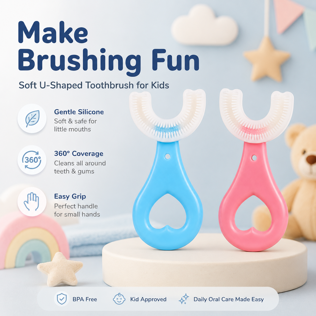 Baby Toothbrush Children's Teeth Cleaning Brush