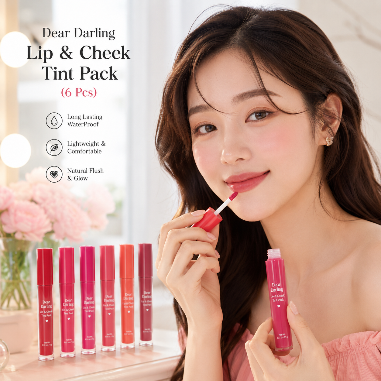 Dear Darling Lip & Cheek Tint Pack (6 Pcs )