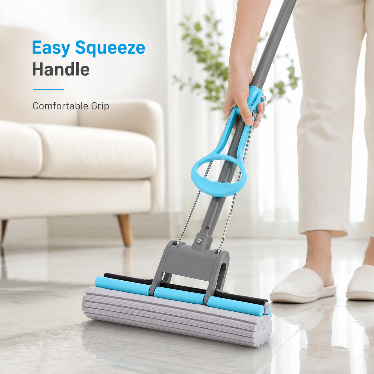 Single Roller PVA Sponge Mop