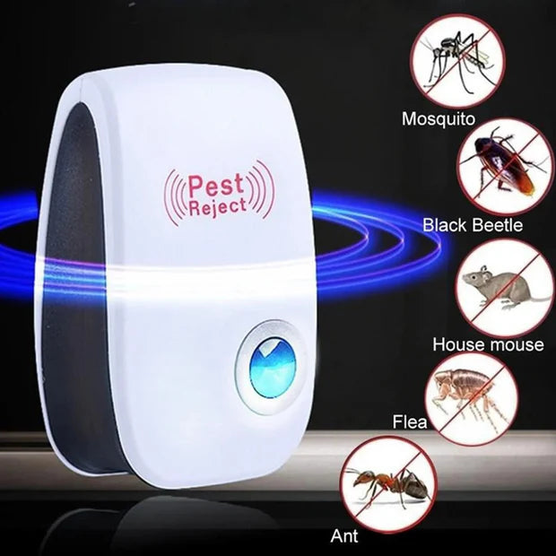 New Pest Reject Ultrasonic Pest Repellent โ Electronic Plug in Indoor Sonic Repellent