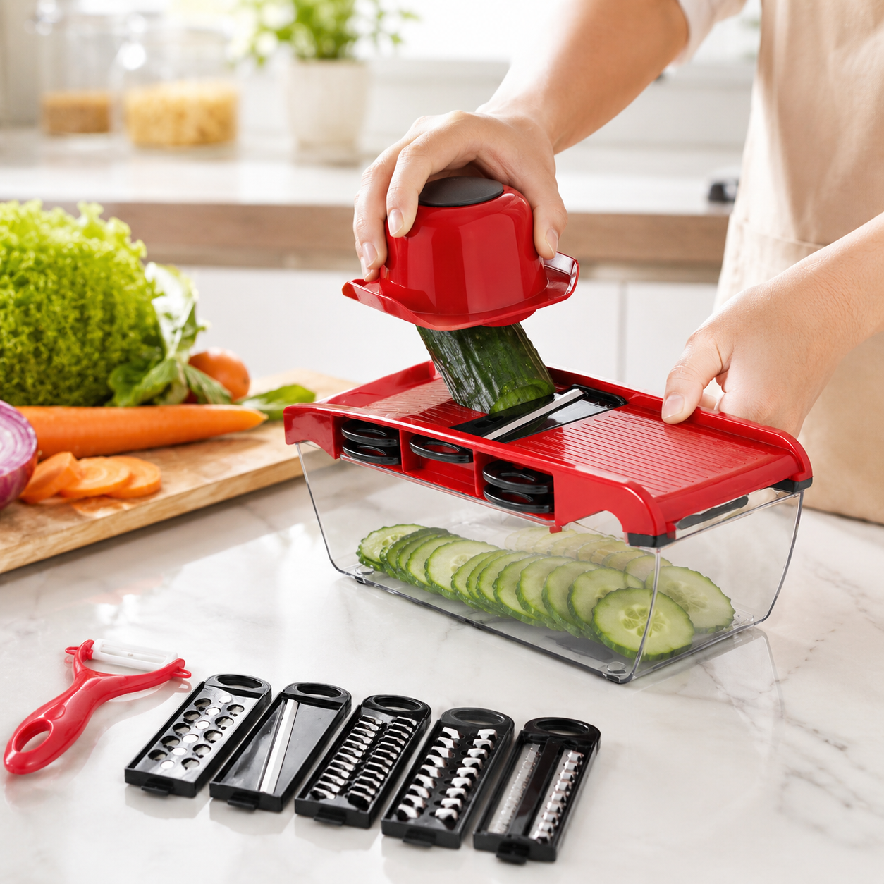 10-in-1 Mandoline Slicer Vegetable Cutter
