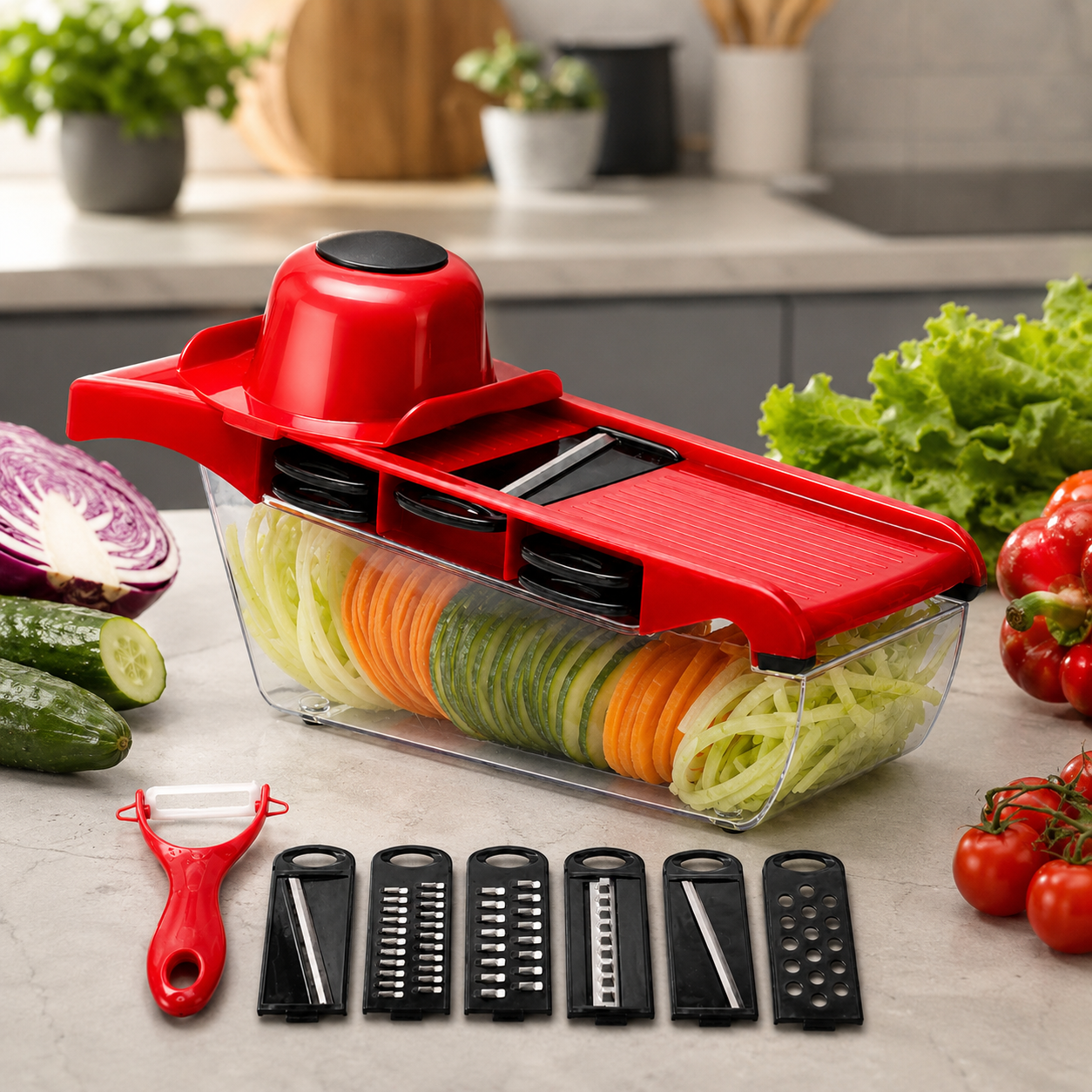 10-in-1 Mandoline Slicer Vegetable Cutter