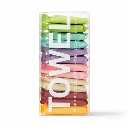 14 Pcs Compressed Travel Face Towels