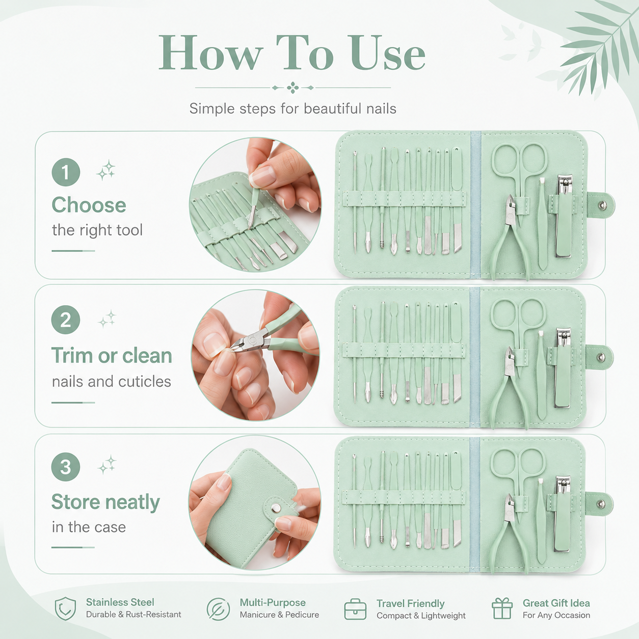 16-Piece Manicure & Pedicure Kit