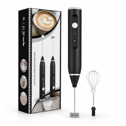 2-in-1 Coffee Beater Rechargeable – Smooth Mixing, Easy Use