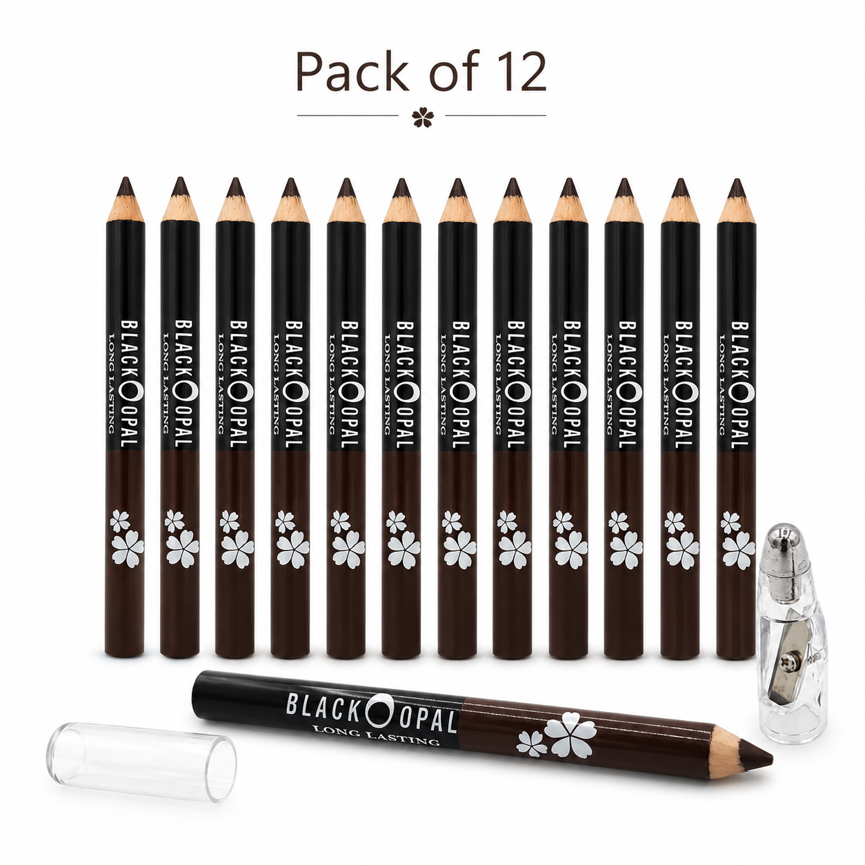 2 In 1 BLK/OPL Eye Pencil Pack of 12