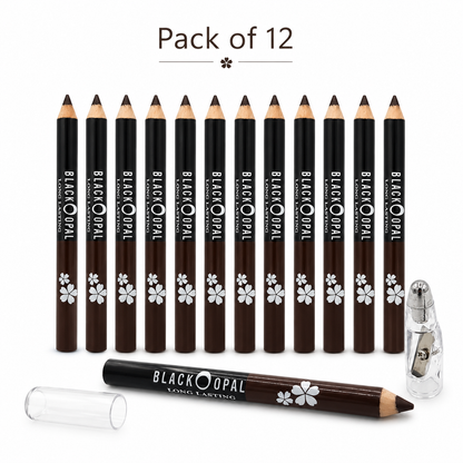 2 In 1 BLK/OPL Eye Pencil Pack of 12