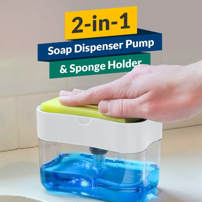 Kitchen Soap Pump & Sponge Holder