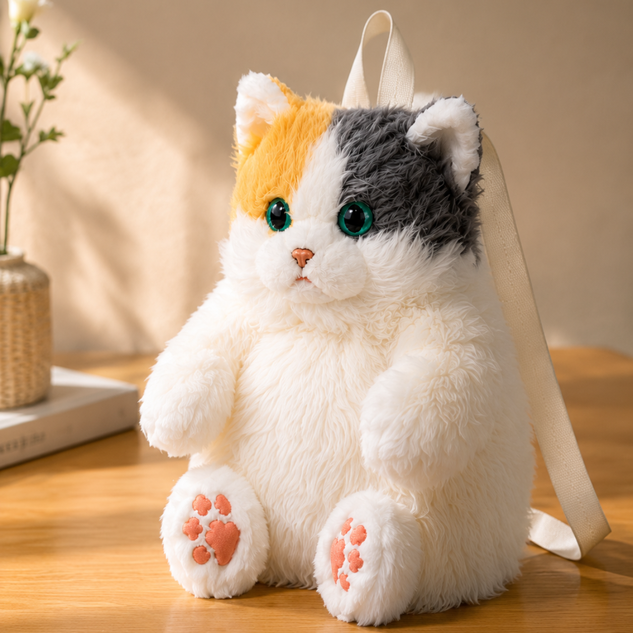 Realistic Cat Shaped Backpack