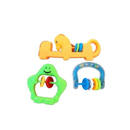3 Pcs Baby Rattle Set for Infants & Toddlers
