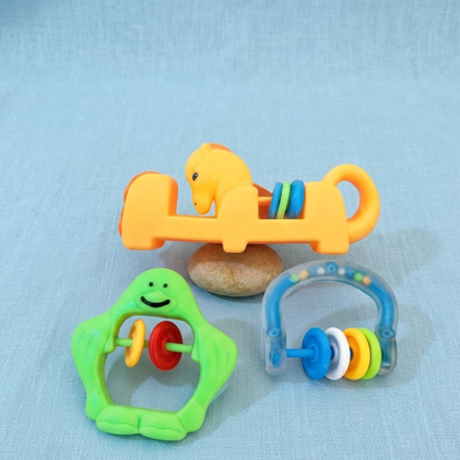 3 Pcs Baby Rattle Set for Infants & Toddlers