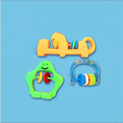 3 Pcs Baby Rattle Set for Infants & Toddlers