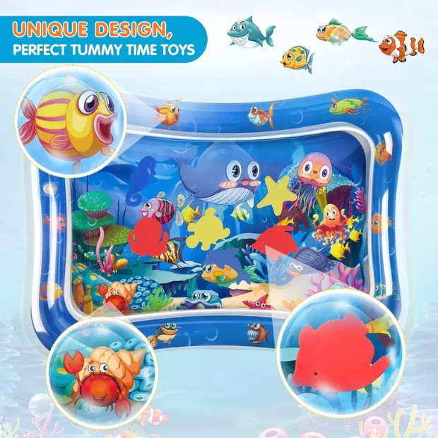 Inflatable Water Play Mat for Baby Tummy Time