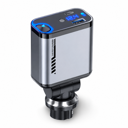 4-in-1 Multi Functional Car Charger Fast Charging with Star Light