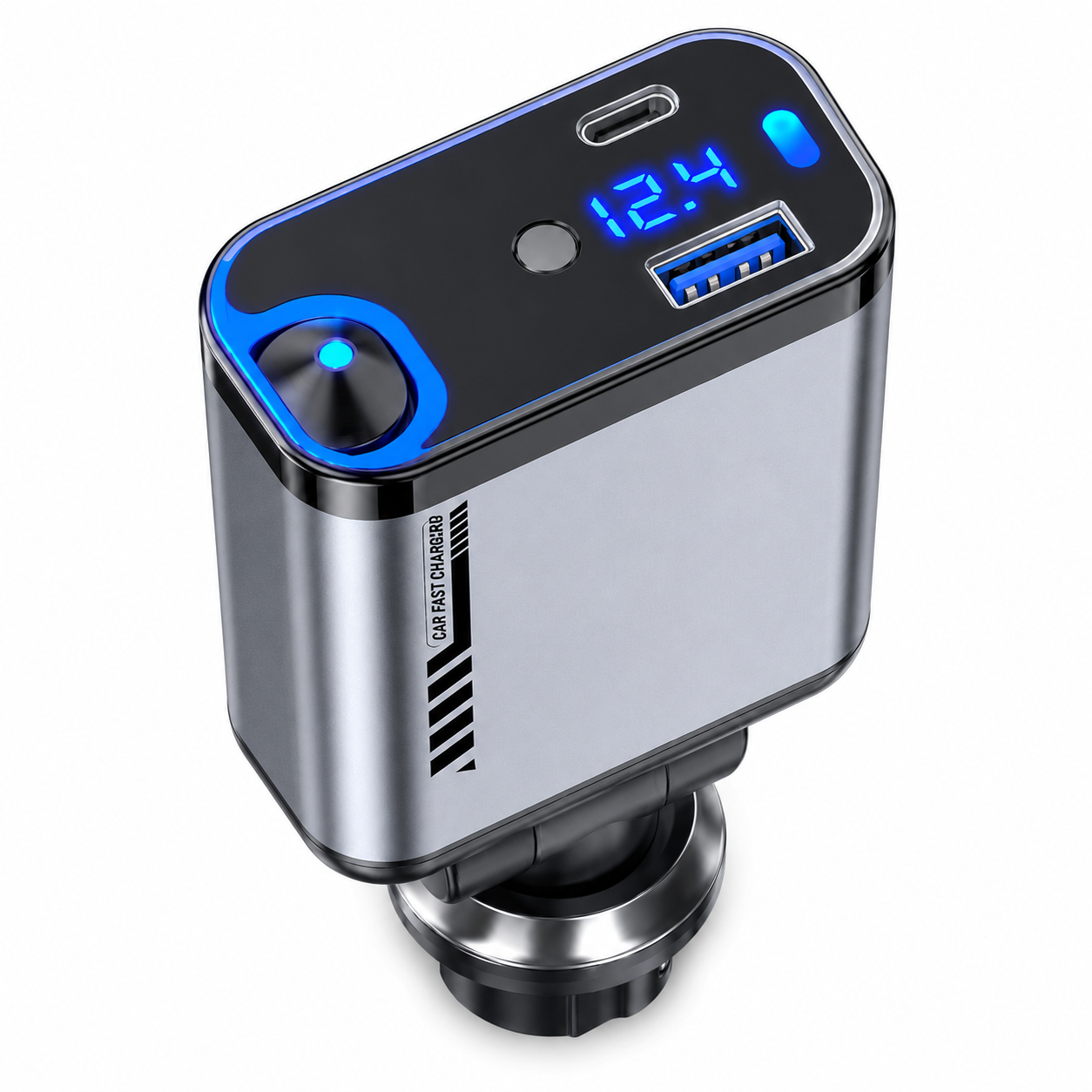 4-in-1 Multi Functional Car Charger Fast Charging with Star Light