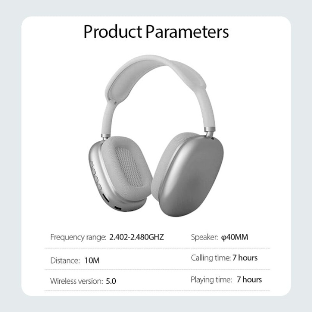 P9 Wireless Bluetooth Headphones – Fidelity Stereo Sound