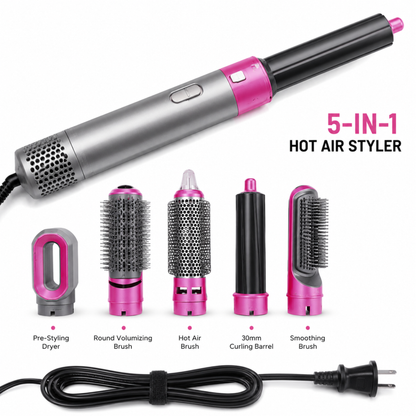5-in-1 Hot Air Styler & Hair Dryer Set