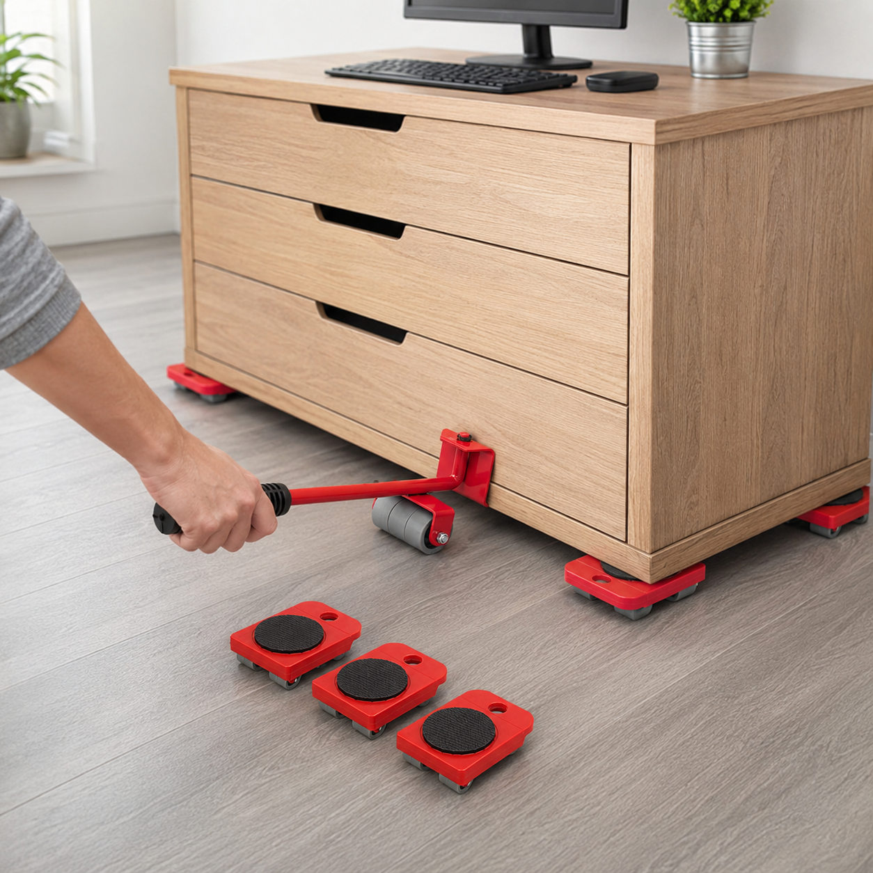 5-in-1 Heavy Furniture Move Tool Transport Lifter Shifter Moving Kit