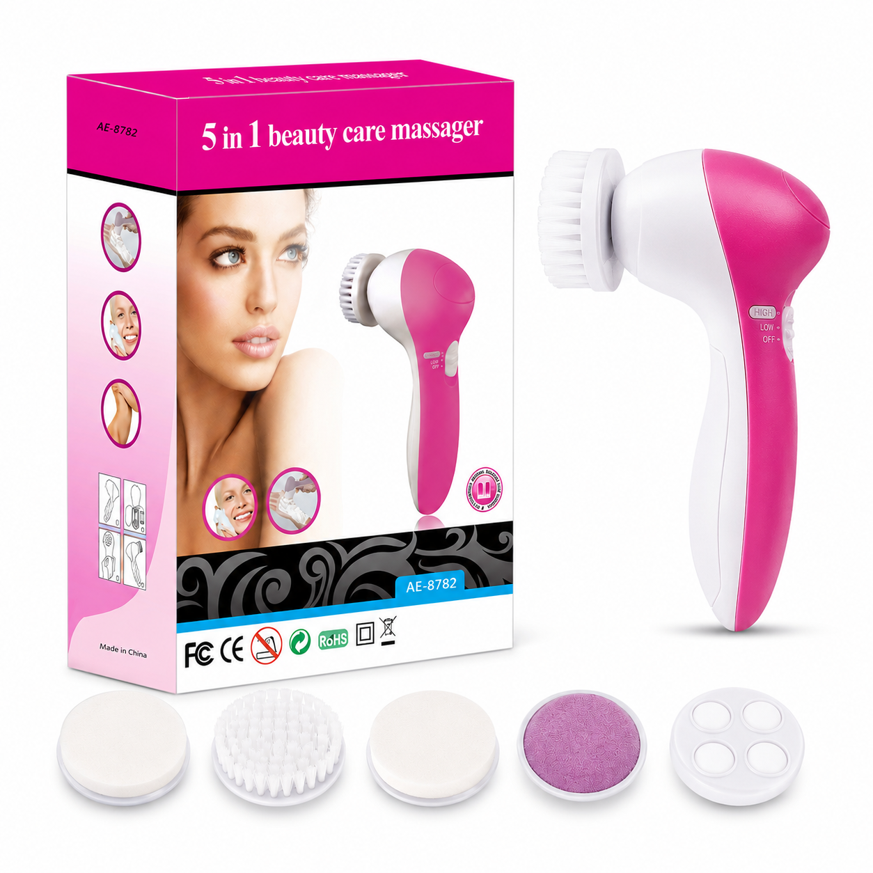 5 In 1 Facial Electric Cleanser & Massager