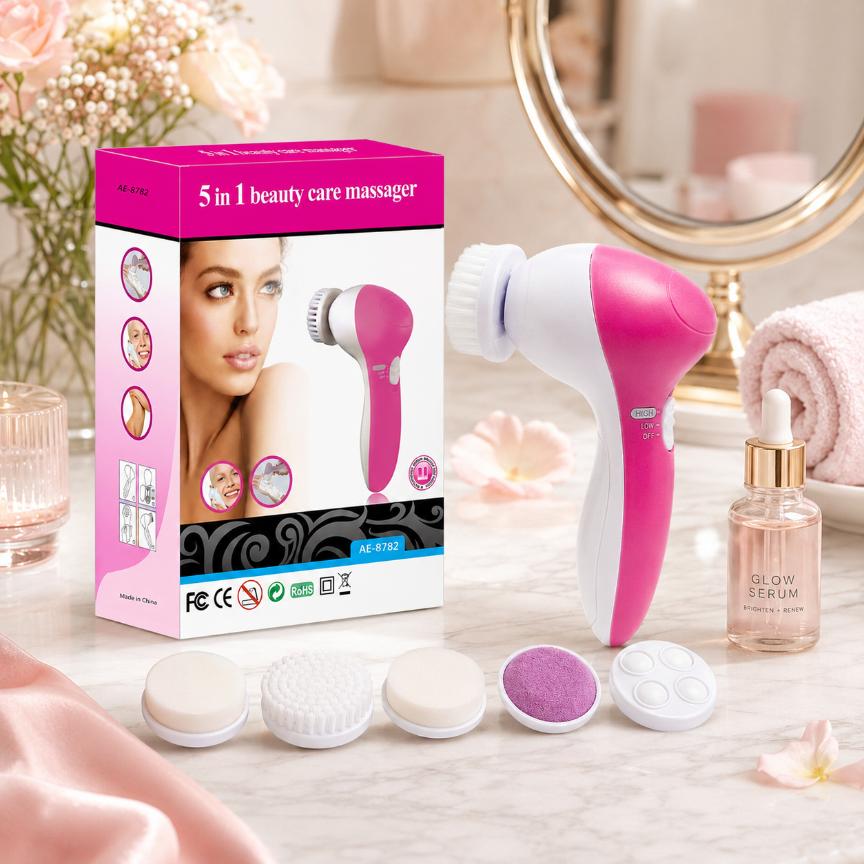 5 In 1 Facial Electric Cleanser & Massager