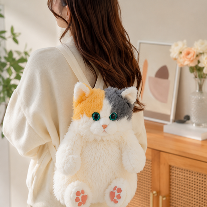 Realistic Cat Shaped Backpack