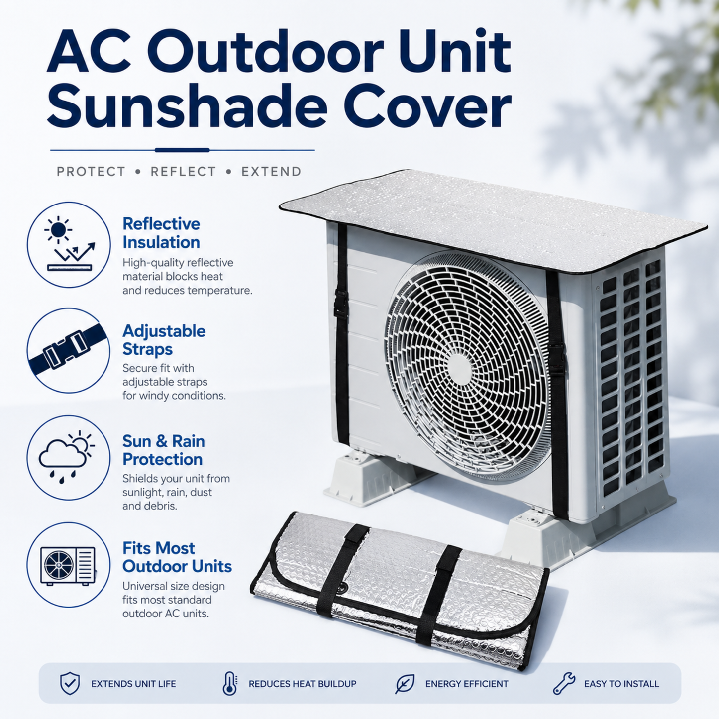 AC Outdoor Unit Sunshade Cover