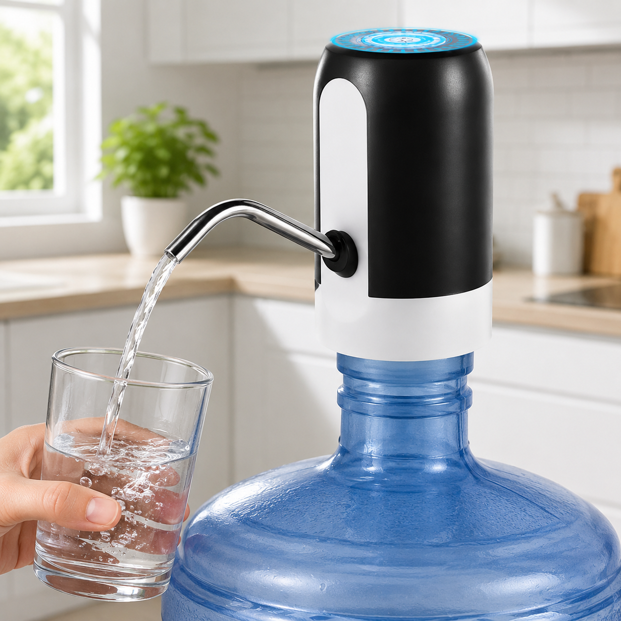 Automatic Rechargeable Water Dispenser Pump – USB Electric Bottle Pump