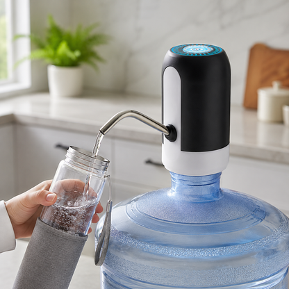 Automatic Rechargeable Water Dispenser Pump – USB Electric Bottle Pump