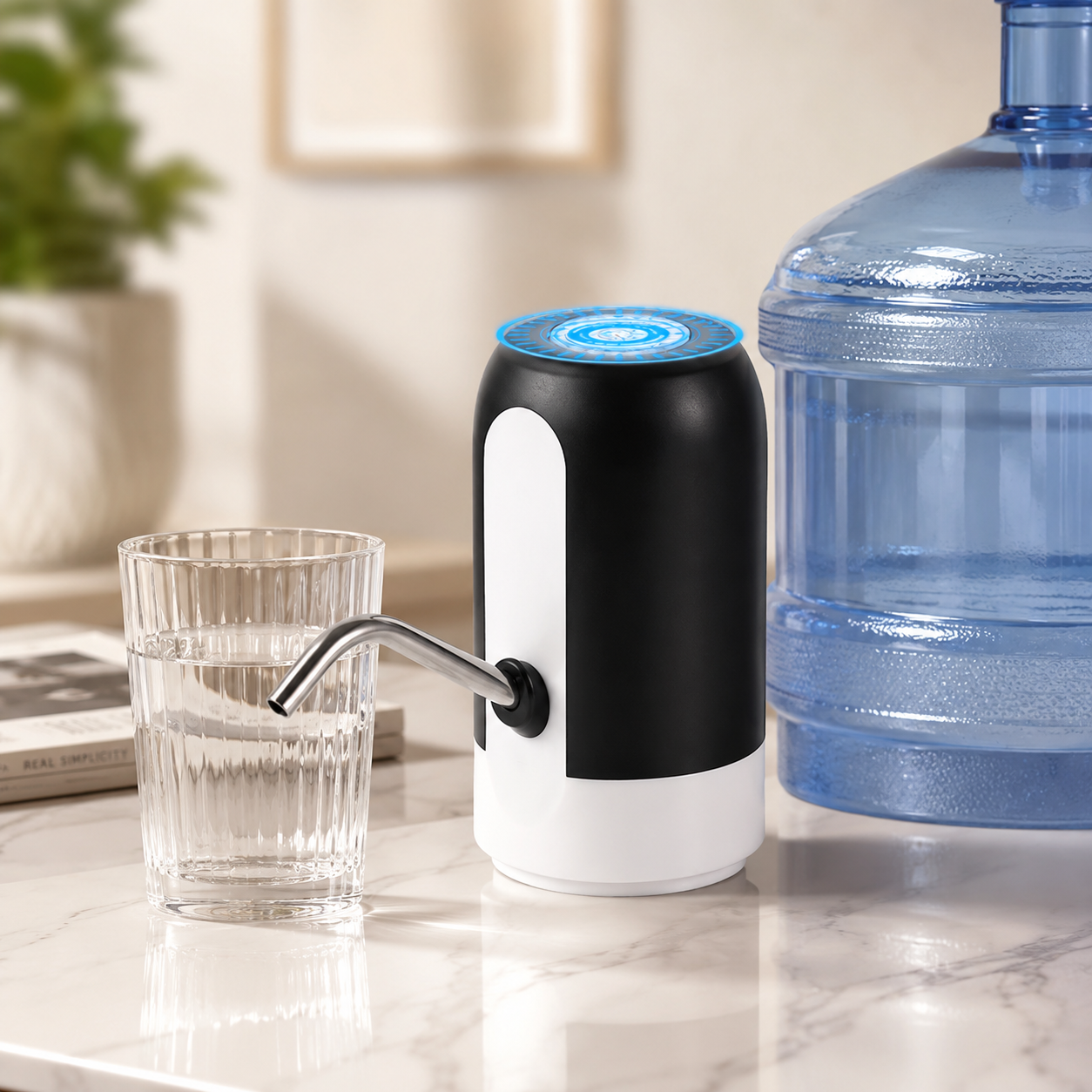 Automatic Rechargeable Water Dispenser Pump – USB Electric Bottle Pump