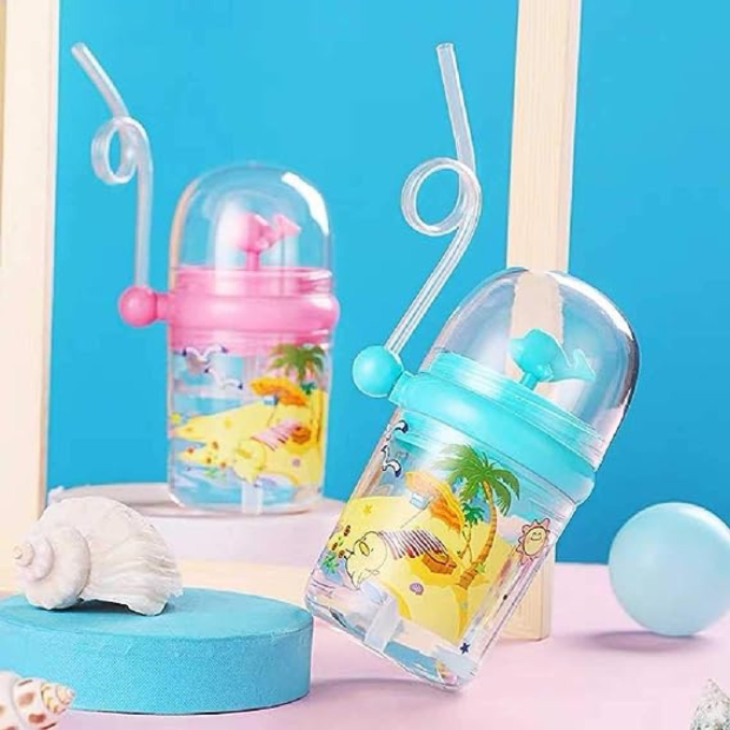 Whale Spray Cup Sippy Bottle for Kids