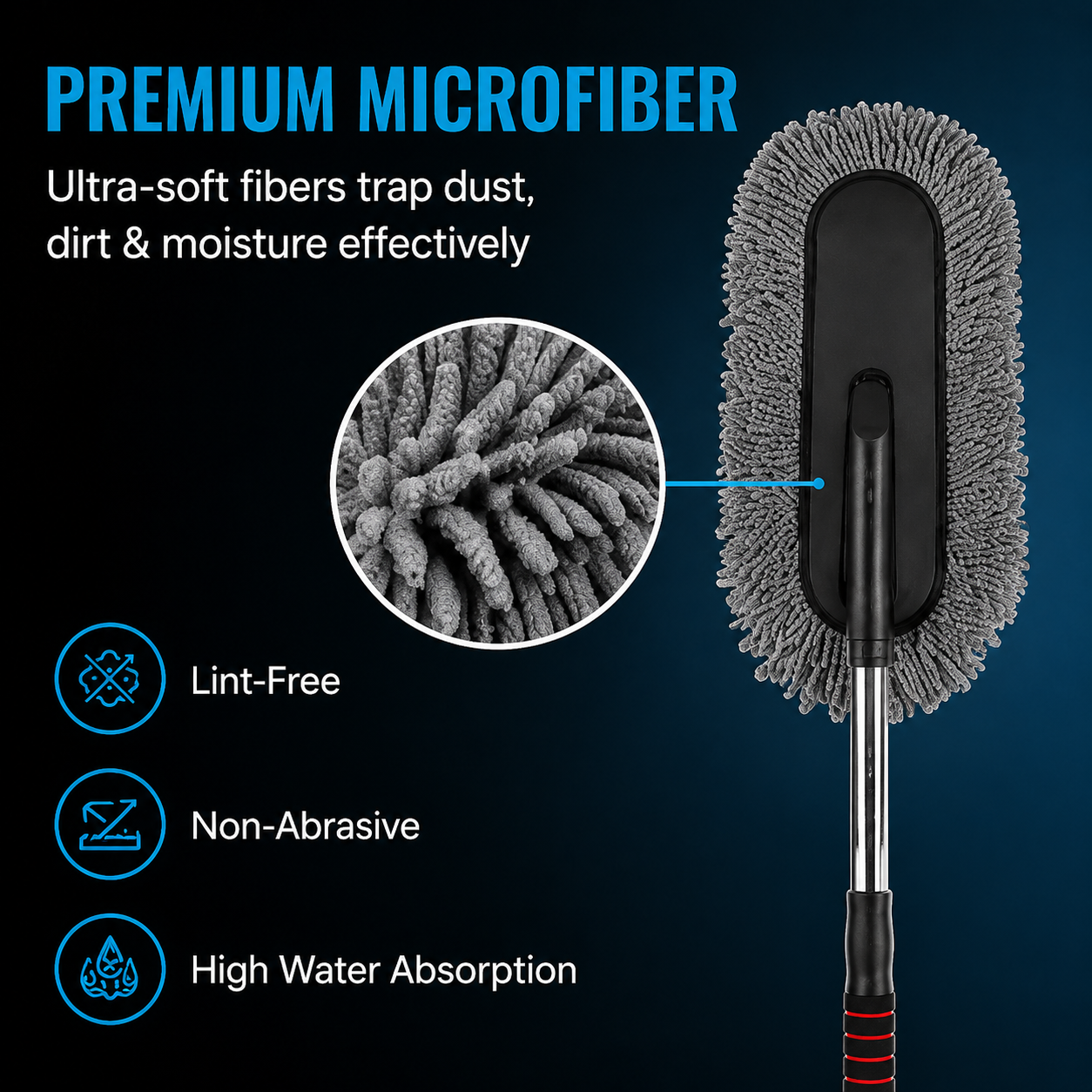 Car Cleaning Mop for Exterior & Interior