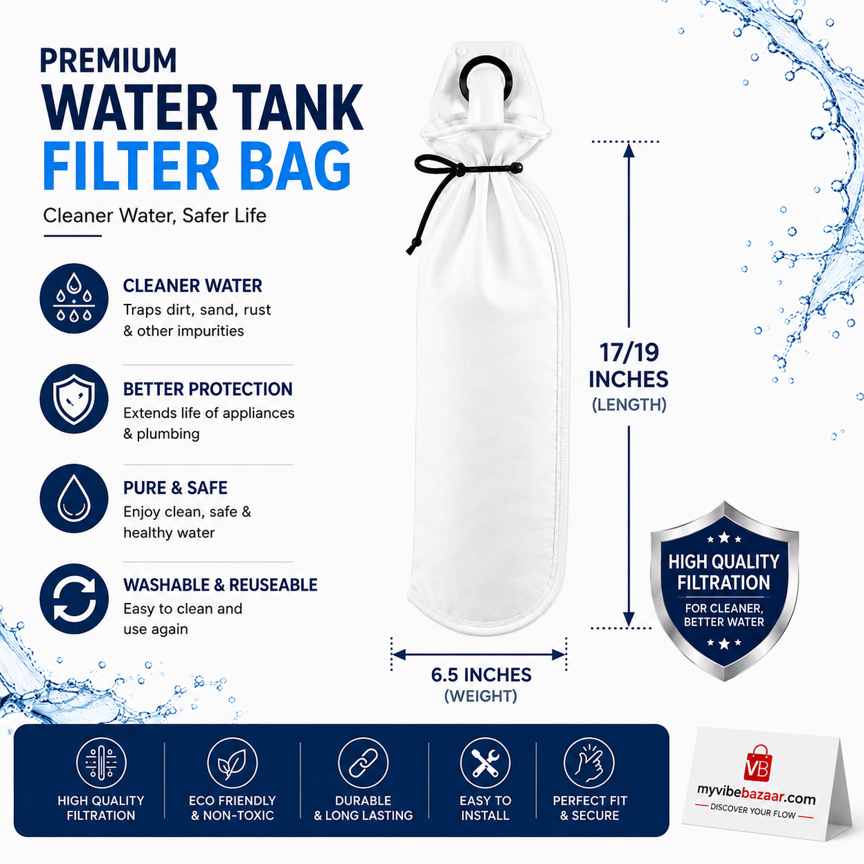 Premium Water Tank Filter Bag