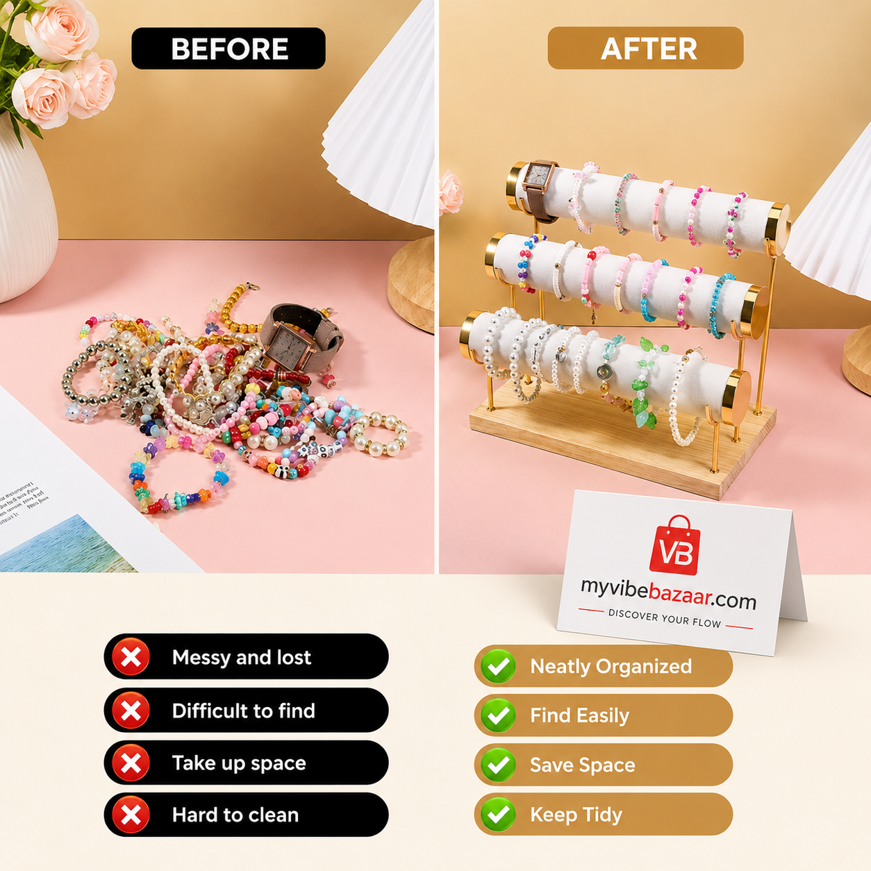 3-Tier Jewelry & Bangle Organizer