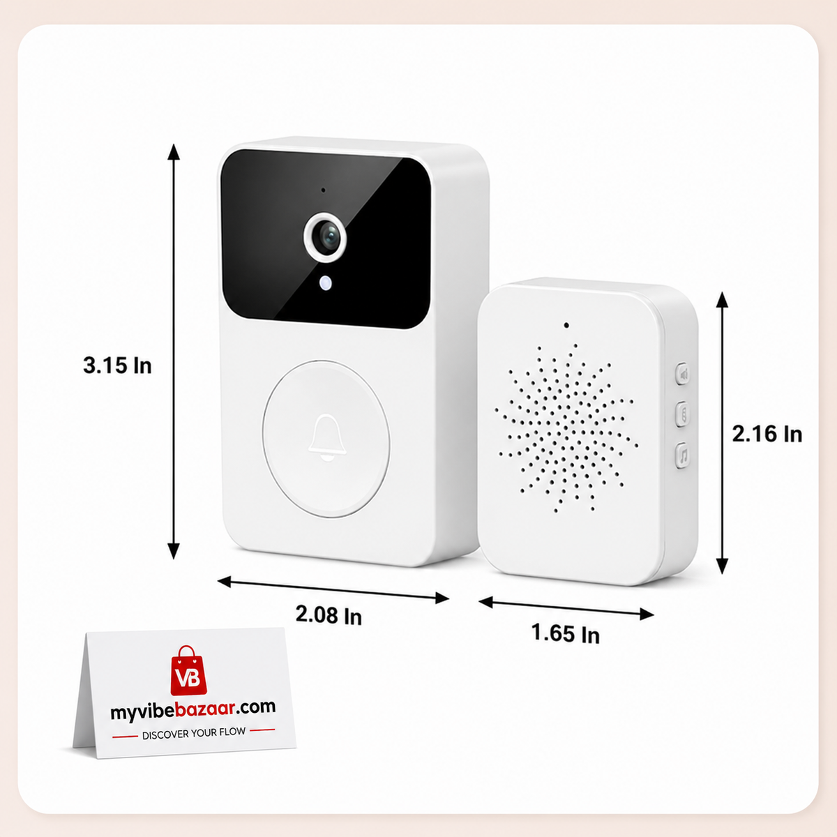 Smart Wireless Video Doorbell – HD Night Vision & Two-Way Audio