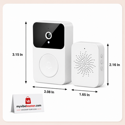 Smart Wireless Video Doorbell – HD Night Vision & Two-Way Audio