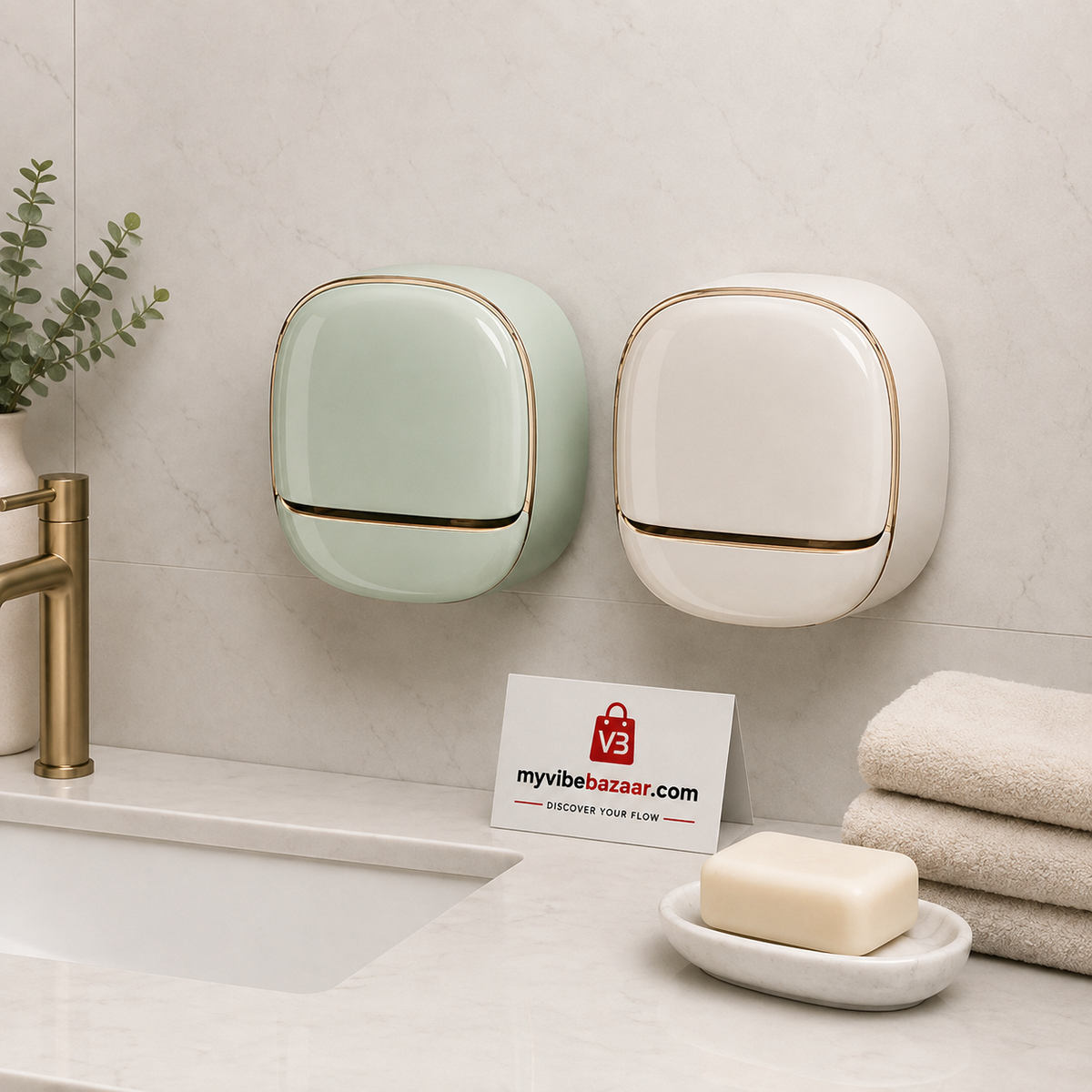 Wall Mounted Soap Holder with Drain Tray