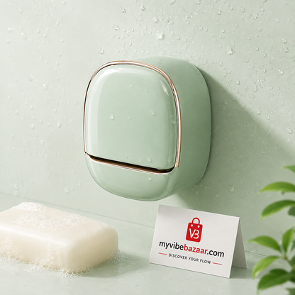 Wall Mounted Soap Holder with Drain Tray