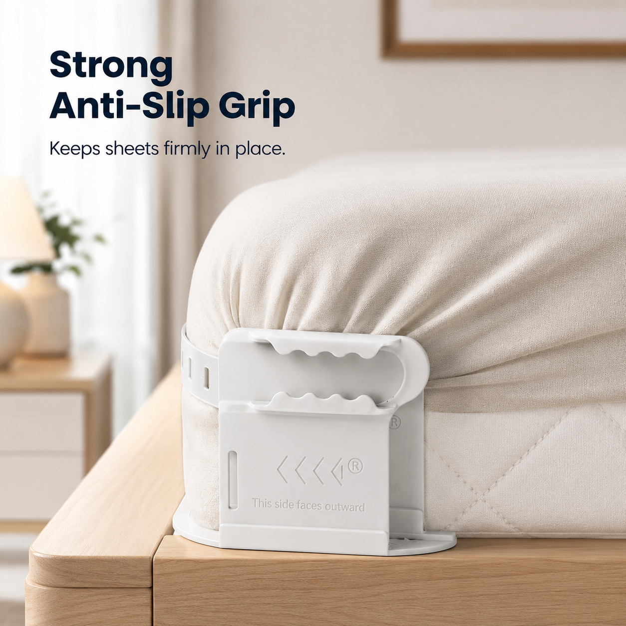 Premium Bed Sheet Holder Lock Set (4PCS) with Tucker Tool