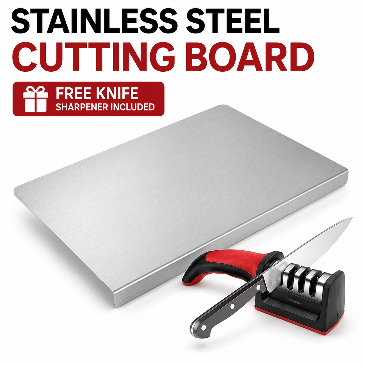 Food-Grade Stainless Steel Cutting Board