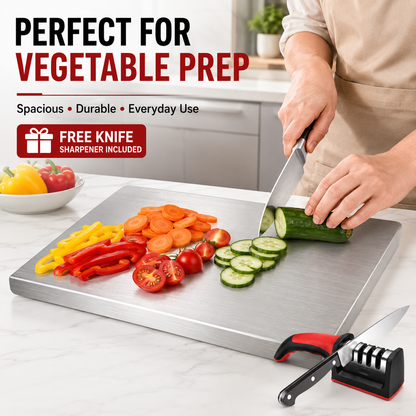 Food-Grade Stainless Steel Cutting Board