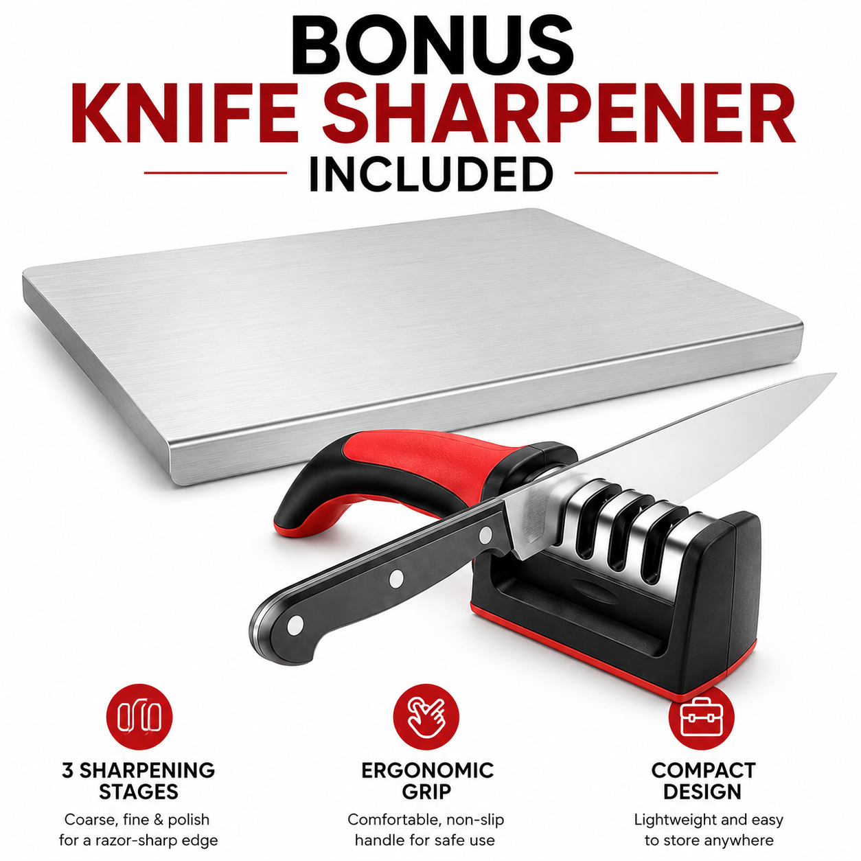 Food-Grade Stainless Steel Cutting Board