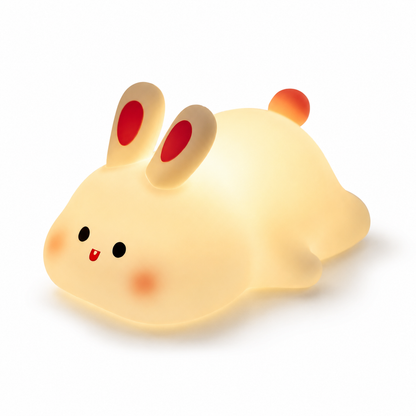 Cute Rabbit Silicone Lamp – Soft Touch LED Night Light for Kids
