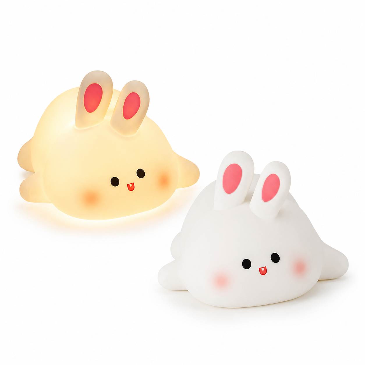 Cute Rabbit Silicone Lamp – Soft Touch LED Night Light for Kids