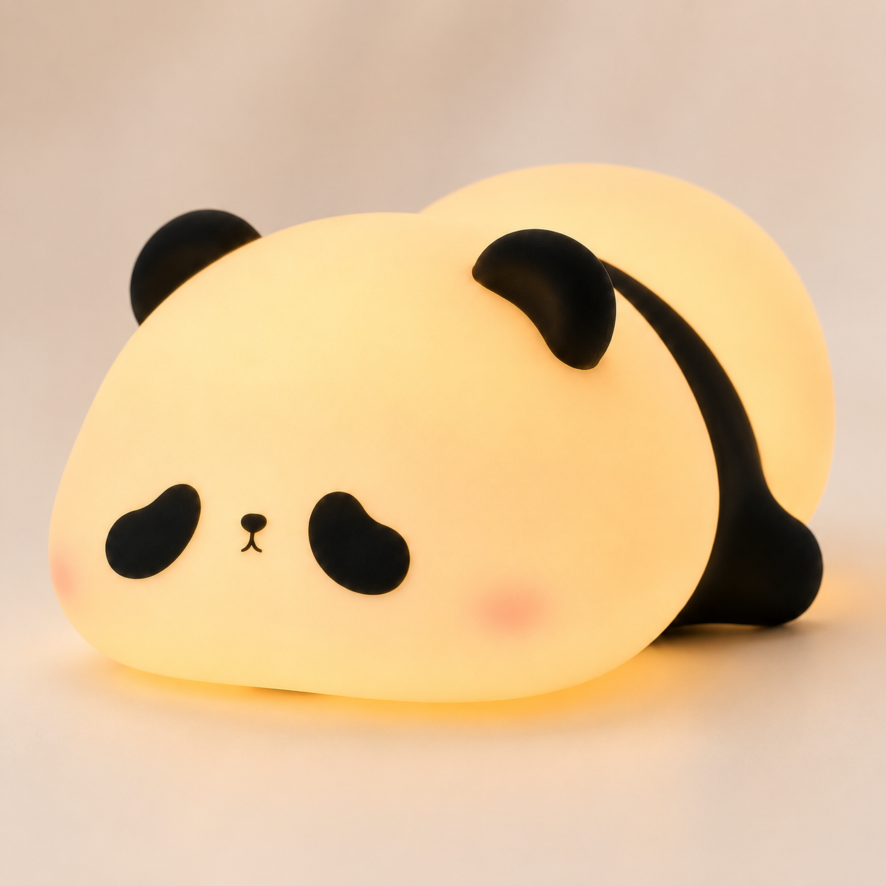 Cute Panda Silicone Night Light – Soft Touch LED Lamp for Bedroom