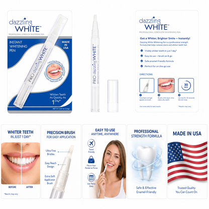 Dazzling White Teeth Whitening Pen