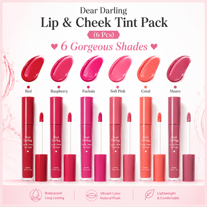 Dear Darling Lip & Cheek Tint Pack (6 Pcs )