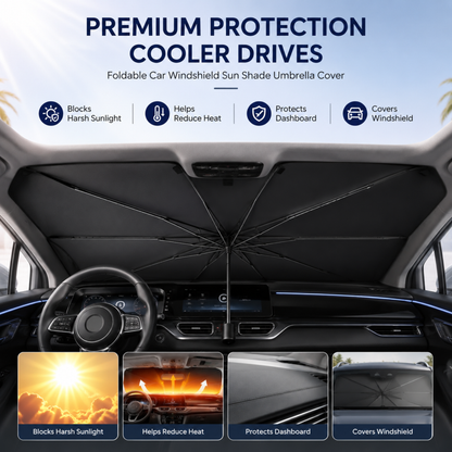 Foldable Car Windshield Sun Shade Umbrella Cover