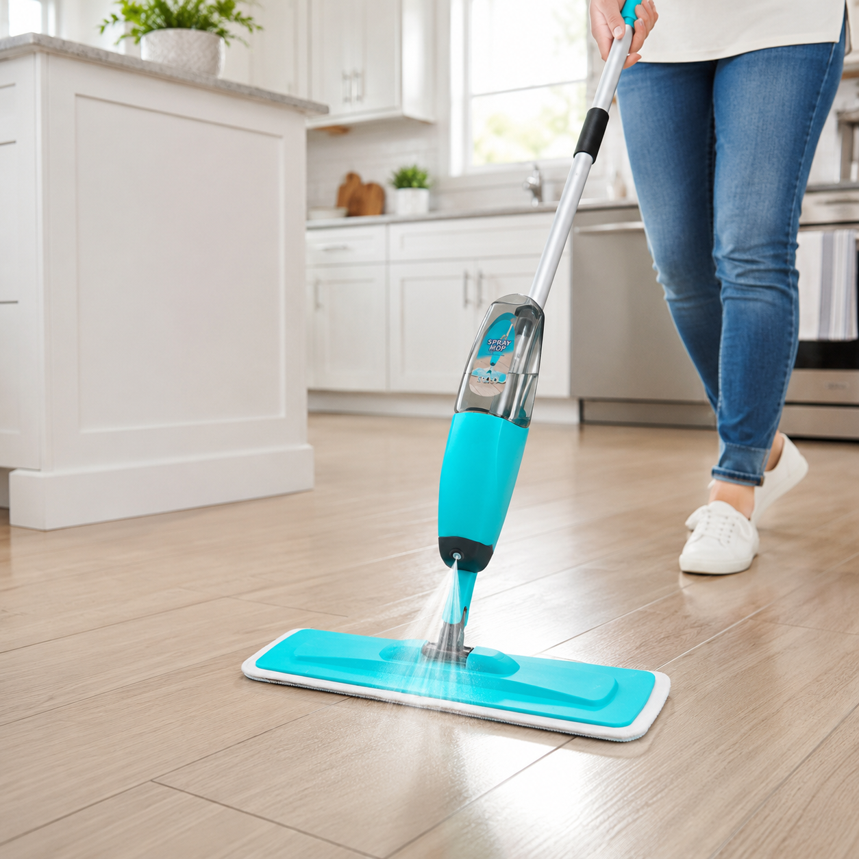 Magic Spray Mop With Extendable Handle | Microfiber Floor Cleaning Mop