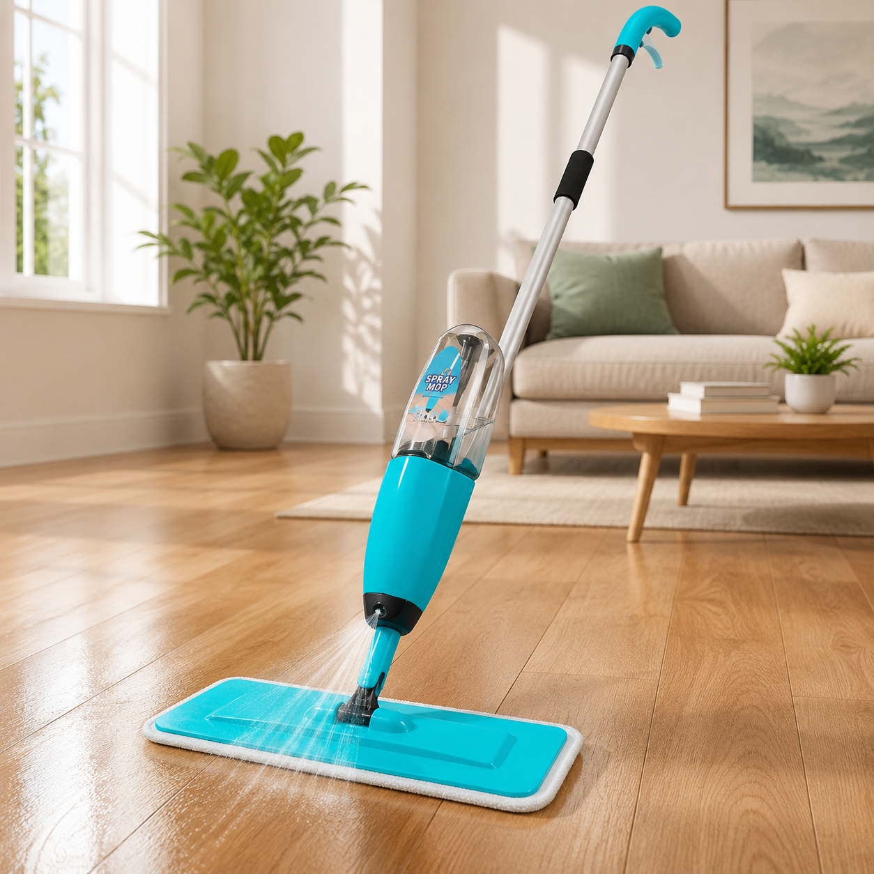 Magic Spray Mop With Extendable Handle | Microfiber Floor Cleaning Mop