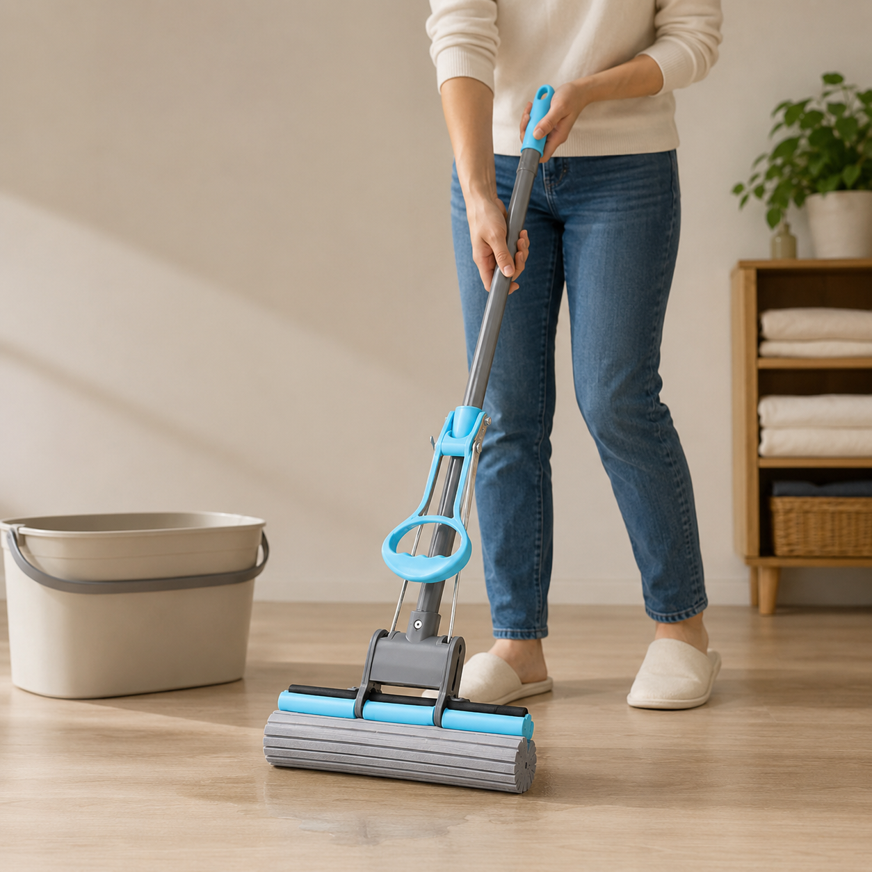 Magic PVA Sponge Mop  with Telescopic Handle